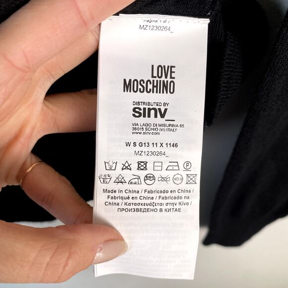 NWT Love Moschino Safety Pin Sweater Size 40 - Picture 7 of 9